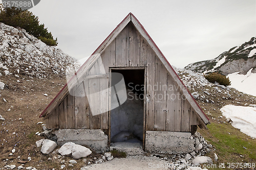 Image of Abandoned mountain shelter