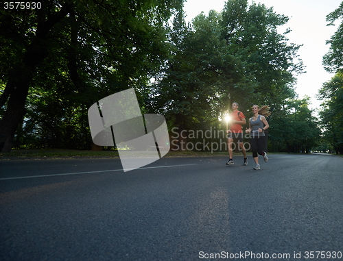 Image of couple jogging