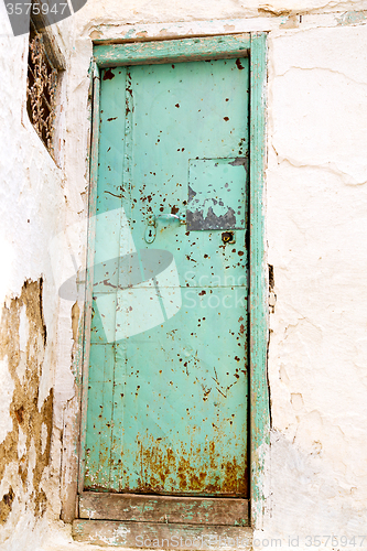 Image of old door in morocco africa ancien metal green 