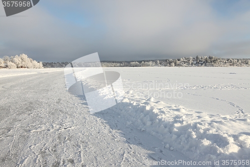 Image of Frozen lake