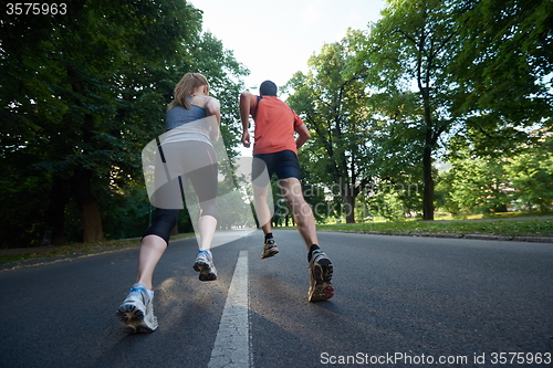 Image of couple jogging