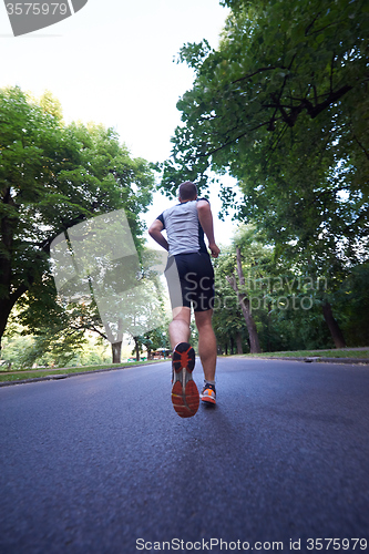 Image of man jogging