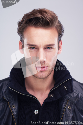 Image of handsome young man portrait