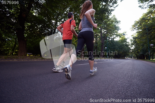 Image of couple jogging