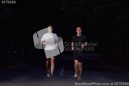 Image of couple jogging at early morning