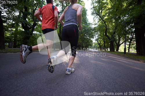 Image of couple jogging