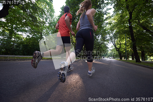 Image of couple jogging