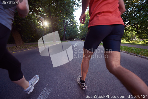 Image of couple jogging