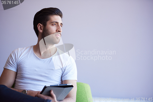 Image of student working on tablet