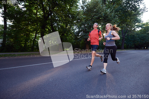 Image of couple jogging