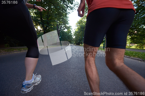 Image of couple jogging