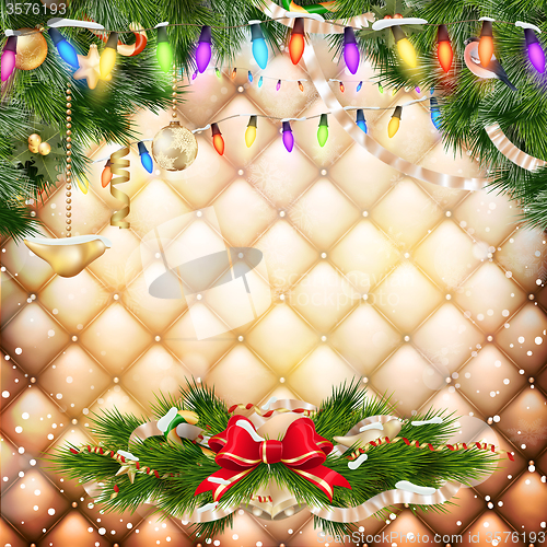 Image of Christmas greeting card. EPS 10