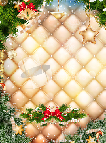Image of Christmas greeting card. EPS 10