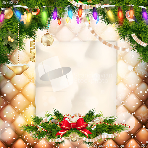 Image of Christmas greeting card. EPS 10