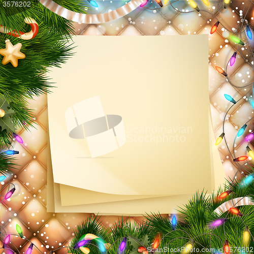 Image of Christmas greeting card. EPS 10