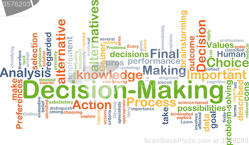 Image of Decision-making background concept