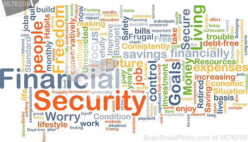 Image of Financial security background concept