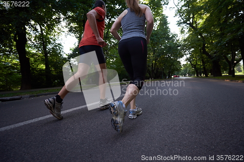 Image of couple jogging