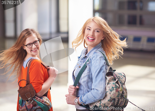 Image of happy student girls