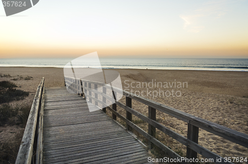 Image of Wooden footbridge