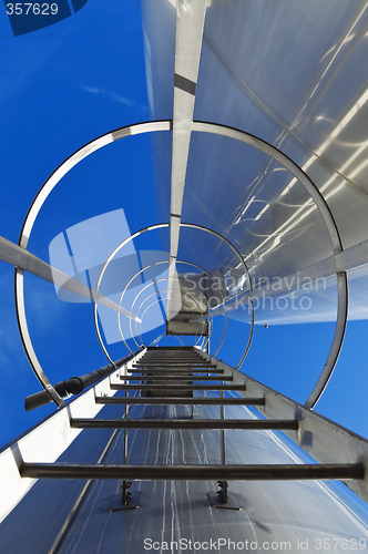 Image of Stainless steel stairway
