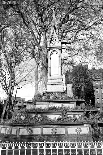 Image of in cemetery     england europe old construction and    history