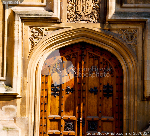 Image of parliament in london old church door and marble antique  wall