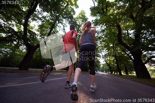 Image of couple jogging