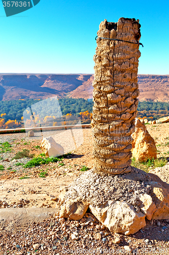 Image of in   valley  mountain ground isolated hill 