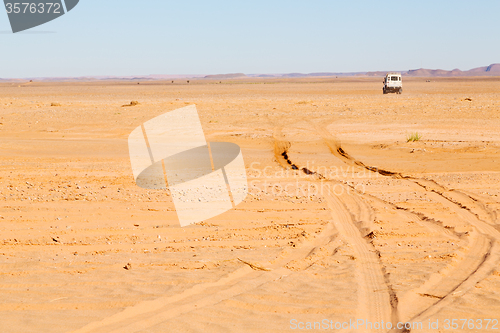 Image of sunshine in the desert of morocco sand  