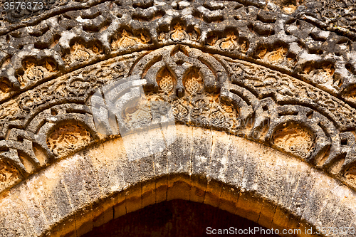 Image of old door in morocco africa ancien abstract
