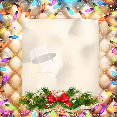 Image of Christmas greeting card. EPS 10