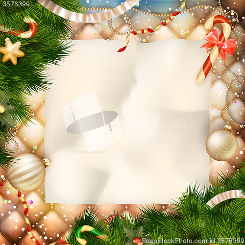 Image of Christmas greeting card. EPS 10