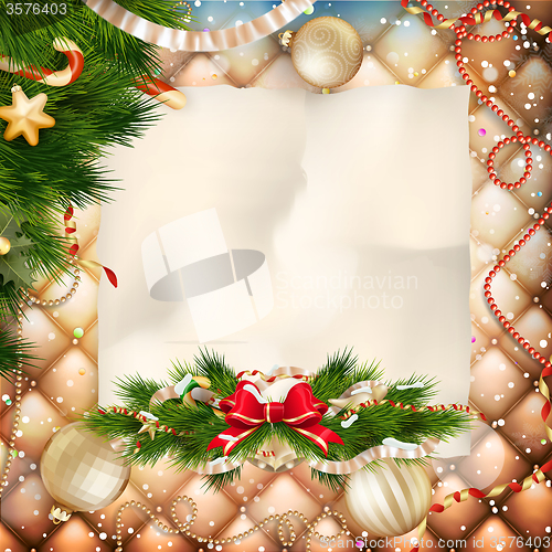 Image of Christmas greeting card. EPS 10