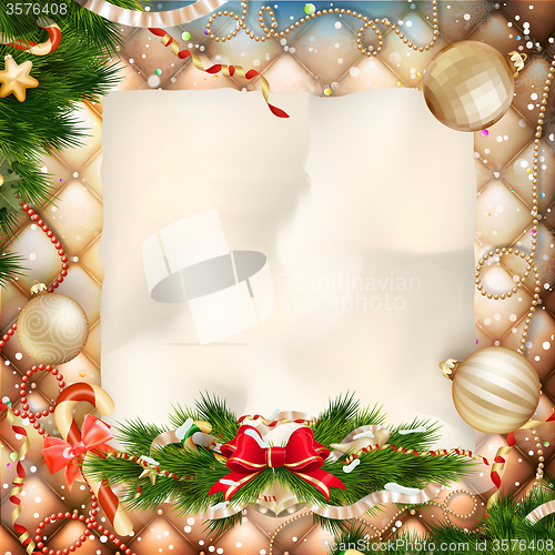 Image of Christmas greeting card. EPS 10