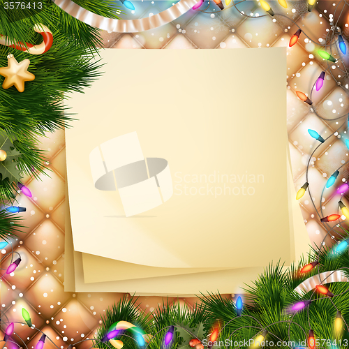 Image of Christmas greeting card. EPS 10