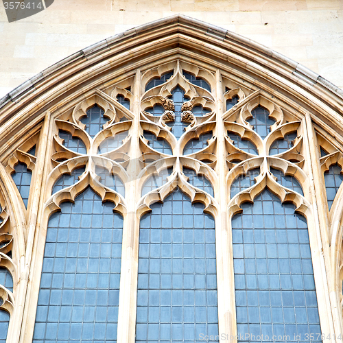 Image of door southwark  cathedral in london england old  construction an