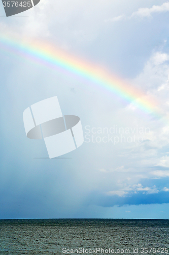 Image of rainbow and the cloud abstract   south china sea