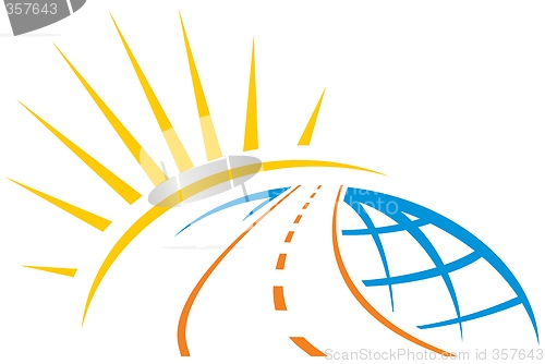 Image of Road across world