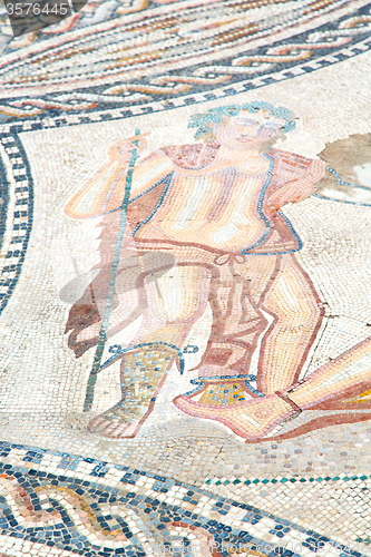 Image of roof mosaic in the old city  history travel