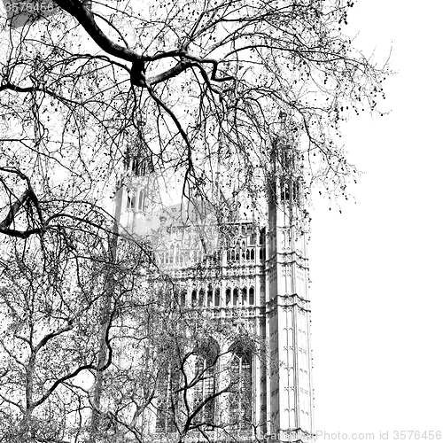 Image of in london old historical    parliament glass  window    structur