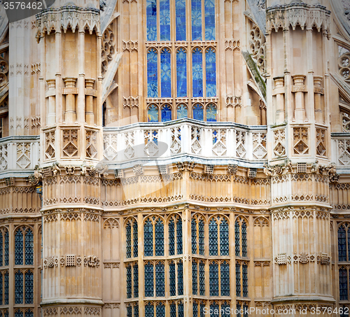 Image of old in london  historical    parliament glass  window    structu