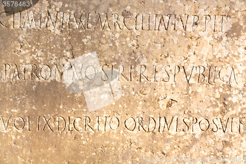 Image of tombstone in africa  and concrete