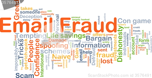 Image of Email fraud background concept