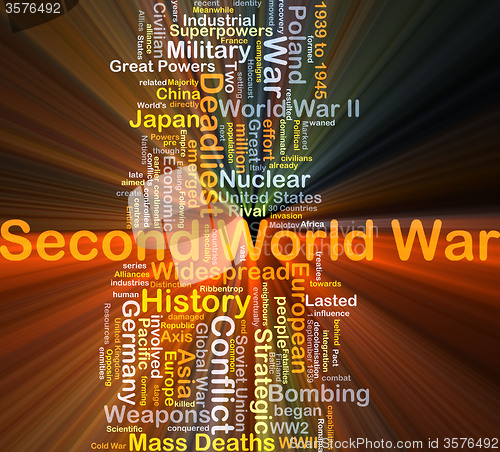 Image of Second World War background concept glowing