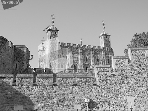 Image of Black and white Tower of London