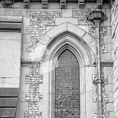 Image of door southwark  cathedral in london england old  construction an