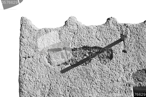 Image of moroccan old wall and brick in antique city
