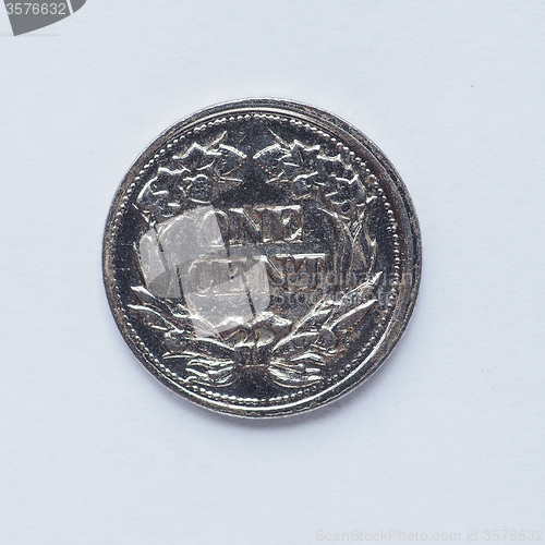 Image of Old US 1 cent coin