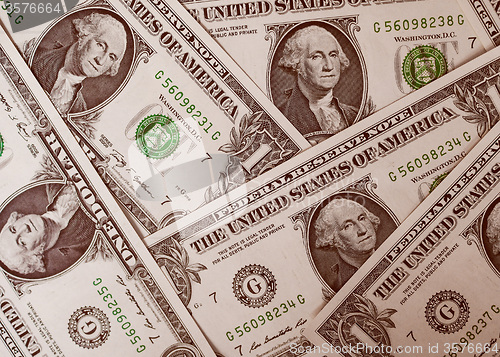 Image of Retro look Dollar notes 1 Dollar